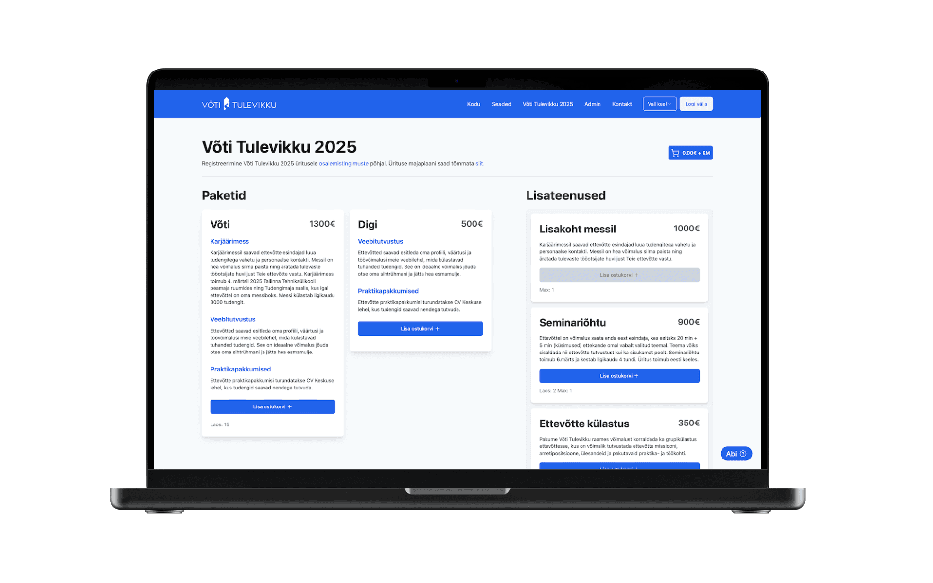Võti Tulevikku Booking